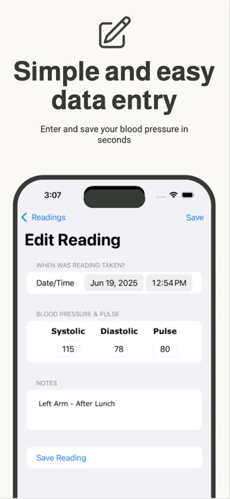 My Blood Pressure Journal: Screenshot 3 von 4