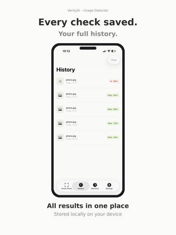 VerityAI – Image Detector iPad screenshot