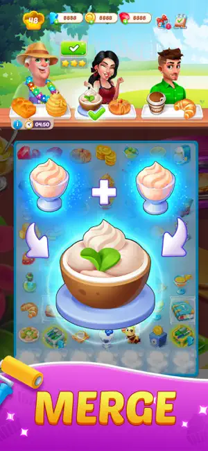 Merge Flavor: Decor Restaurant screenshot 1