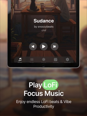 Leafi: LoFi Pomodoro Timer iPad screenshot