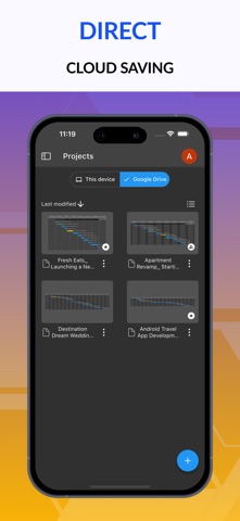 Gantt chart AI planner Ingantt iPhone screenshot