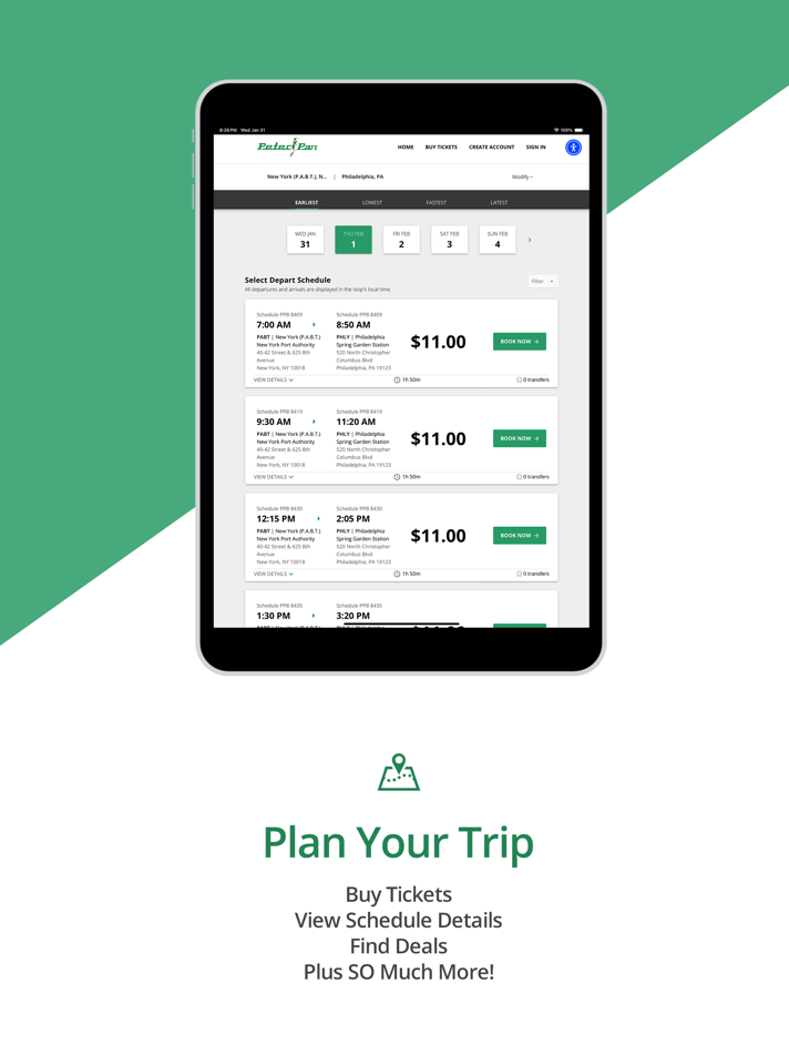 #3. Peter Pan Bus Lines (iOS) 由: Better.Quicker.Cheaper