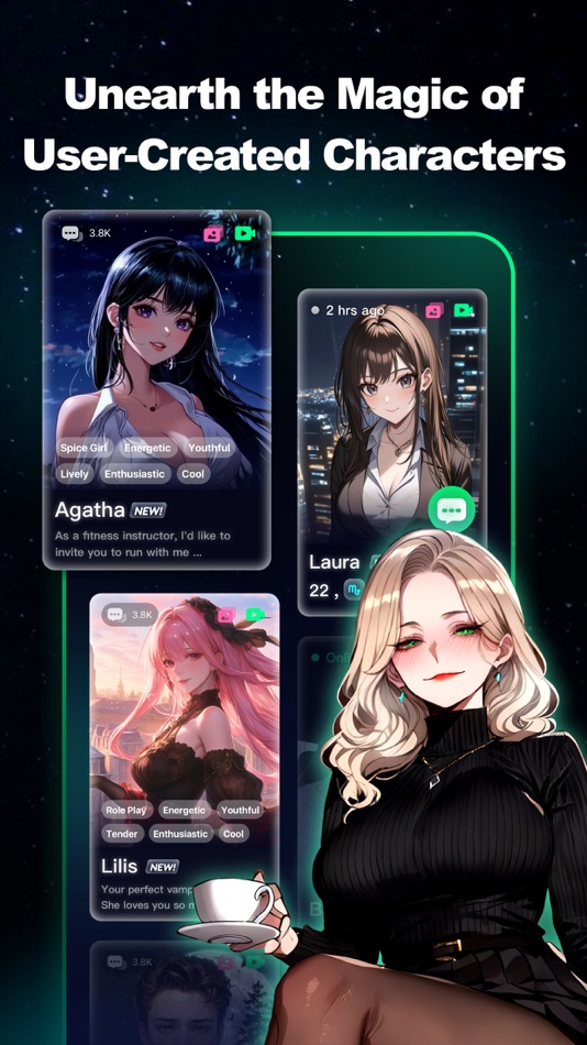 #2. Aurai-AI Friend, Roleplay Bot (iOS) 由: Haikou Chengfa Technology Co., Ltd.