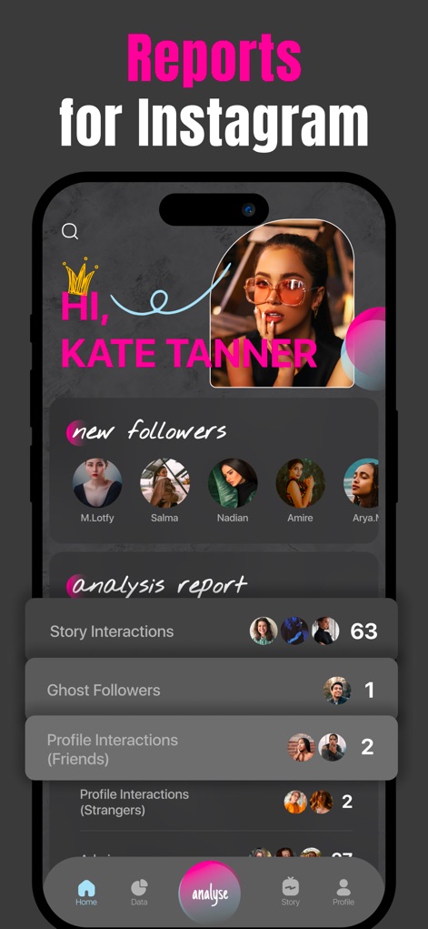 Analyzer Plus-Followers Report - Dashboard Overview