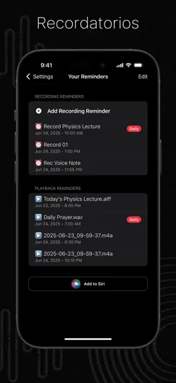 Captura de pantalla de Grabador De Audio Y Editor en iPhone 6