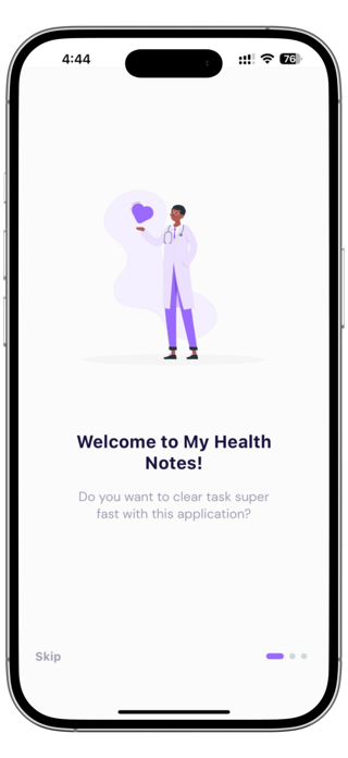 My Health Notes Screenshot 1 of 5