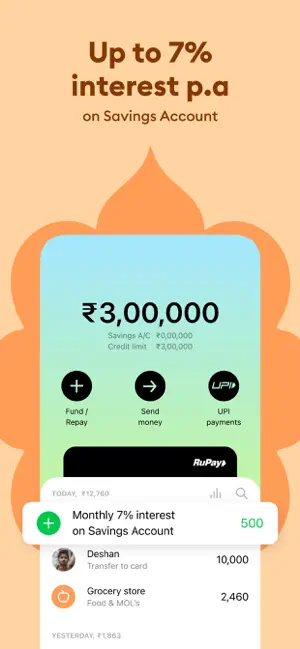 Roarbank: Credit Card & UPI iPhone screenshot 6