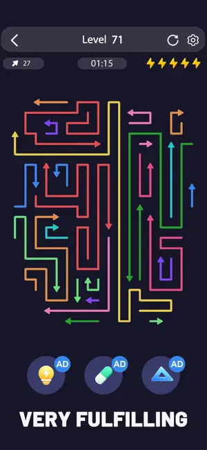 Neon Maze: Tap Away screenshot 2