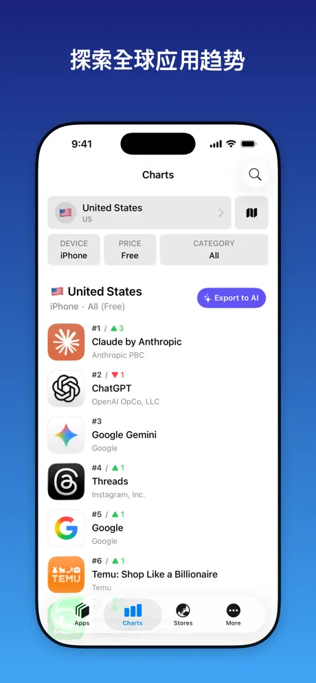 Appboard: App Store 排行榜 &middot; 应用收藏 应用截图