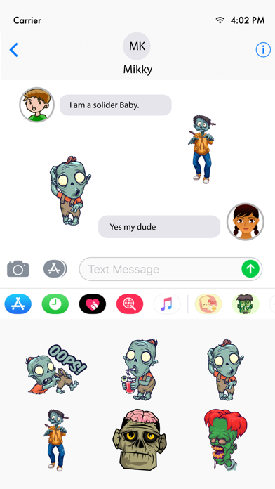 Zombie Survival Stickers Screenshot