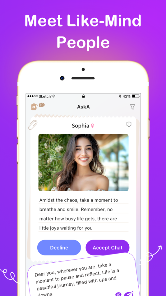 #2. Chat with Strangers App - AskA (iOS) 由: MateFinder Limited