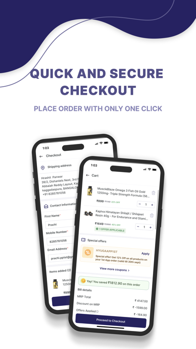 HyugaLife Health Shopping App Screenshot