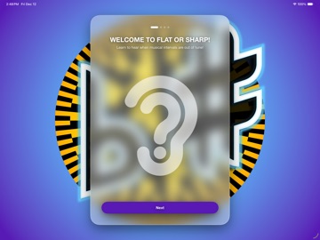 Flat or Sharp iPad screenshot