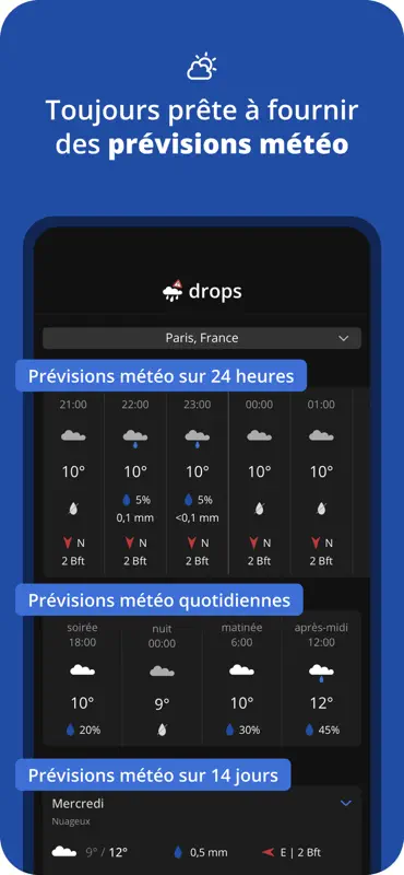Drops - Radar Pluie & Orage screenshot 4 of 5