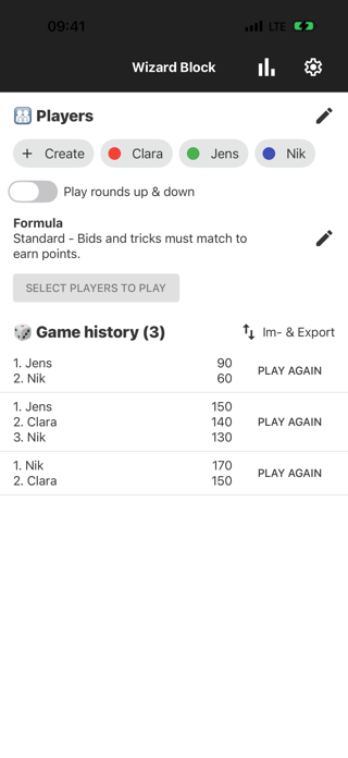 Wizard Scorecard Screenshot 1 of 8