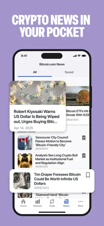Bitcoin.com Wallet : capture d’écran 6 sur 7