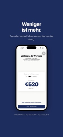 Less Is More: quit & earn iPhone screenshot
