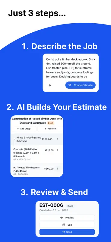 Sammy AI Estimator for Tradies screenshot 3 of 4