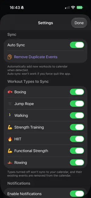 FitToCal - Workout Calendar screenshot 3