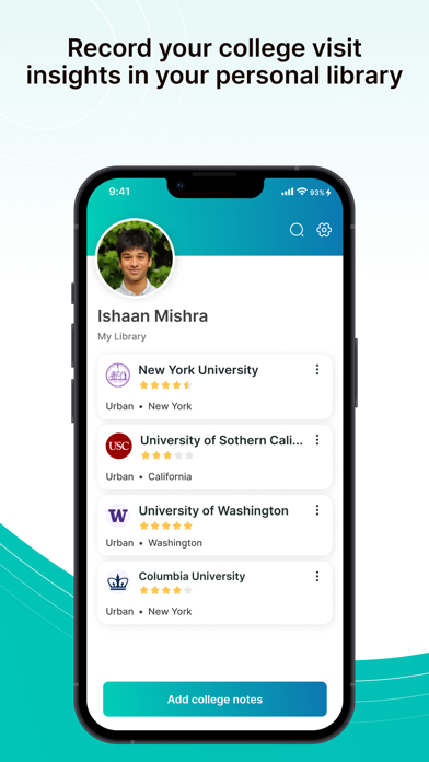 Visit College iPhone screenshot 1 - Education app
