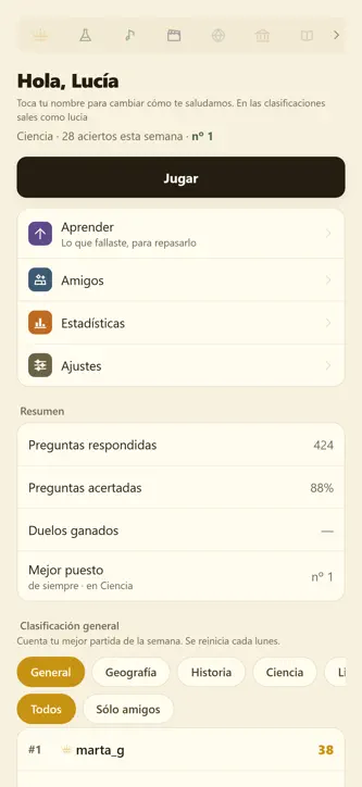 TriviUp screenshot 1