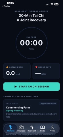 Starlight Fitness - Tai Chi iPhone screenshot
