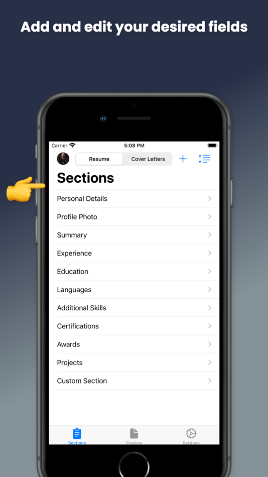#5. Simple CV: CV Maker App (iOS) 由: Nadim Radjab
