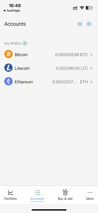 BitBoxApp Screenshot 2 of 3