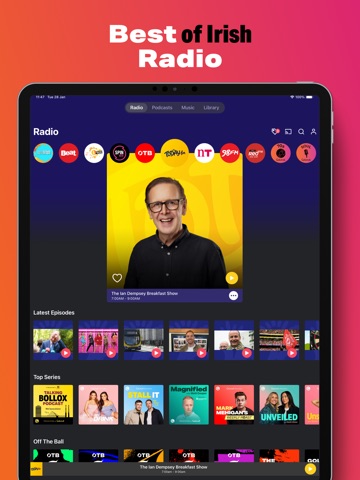 GoLoud: Radio, Podcasts, Music iPad screenshot
