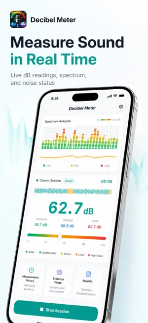 Decibel Meter - Sound Test screenshot 1