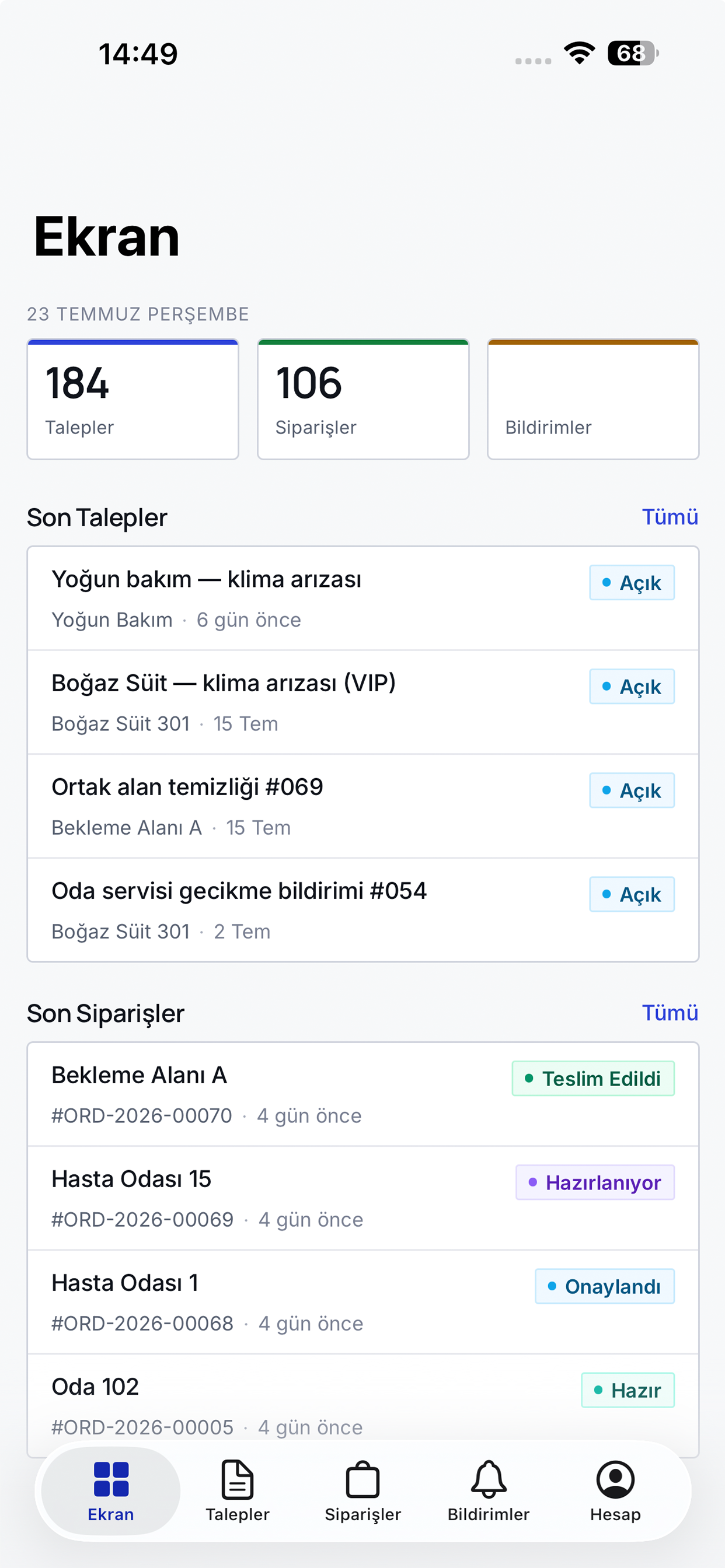 Qina - Talep & Sipariş screenshot 6