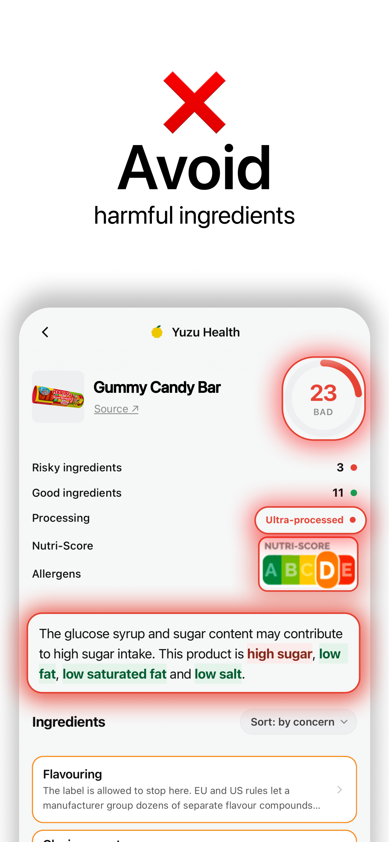 Yuzu - Food Ingredient Scanner screenshot 2