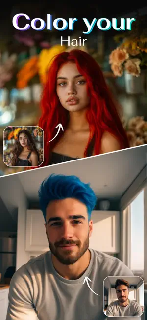 Hair Filter AI : Cut & Color screenshot 2