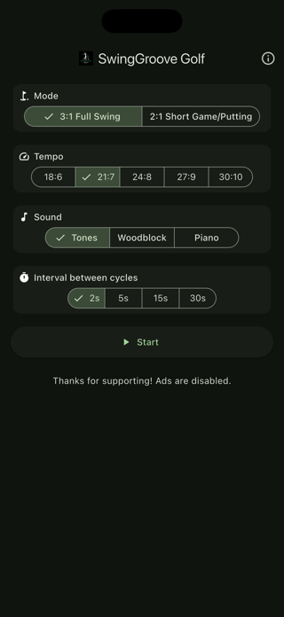 SwingGroove Golf Screenshot 4 of 5