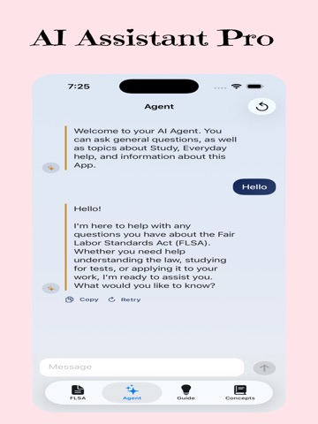 Fair Labor Standards Act FLSA iPad screenshot