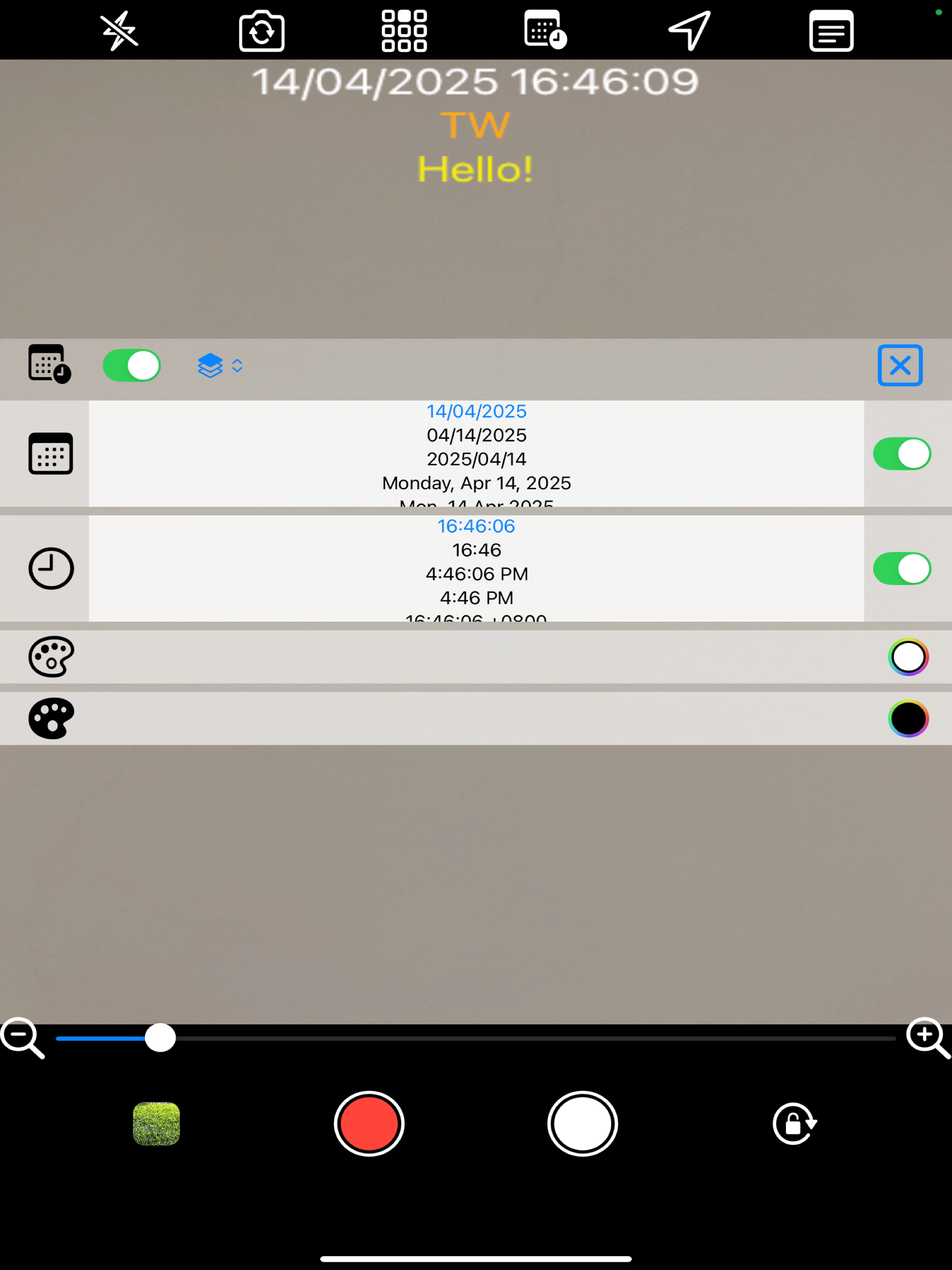 Date Camera Timestamp+GPS+Note