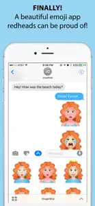 Gingermoji - Redhead Stickers screenshot #1 for iPhone