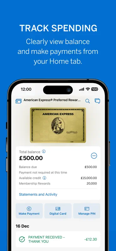 Amex United Kingdom screenshot 3 of 7