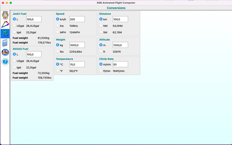 AnimatedFlightComputer screenshot