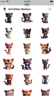 evil kitten stickers iphone screenshot 2