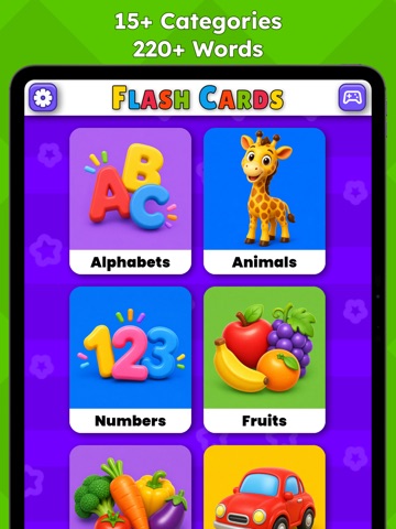 Flash Cards for Kids & Toddler iPad screenshot