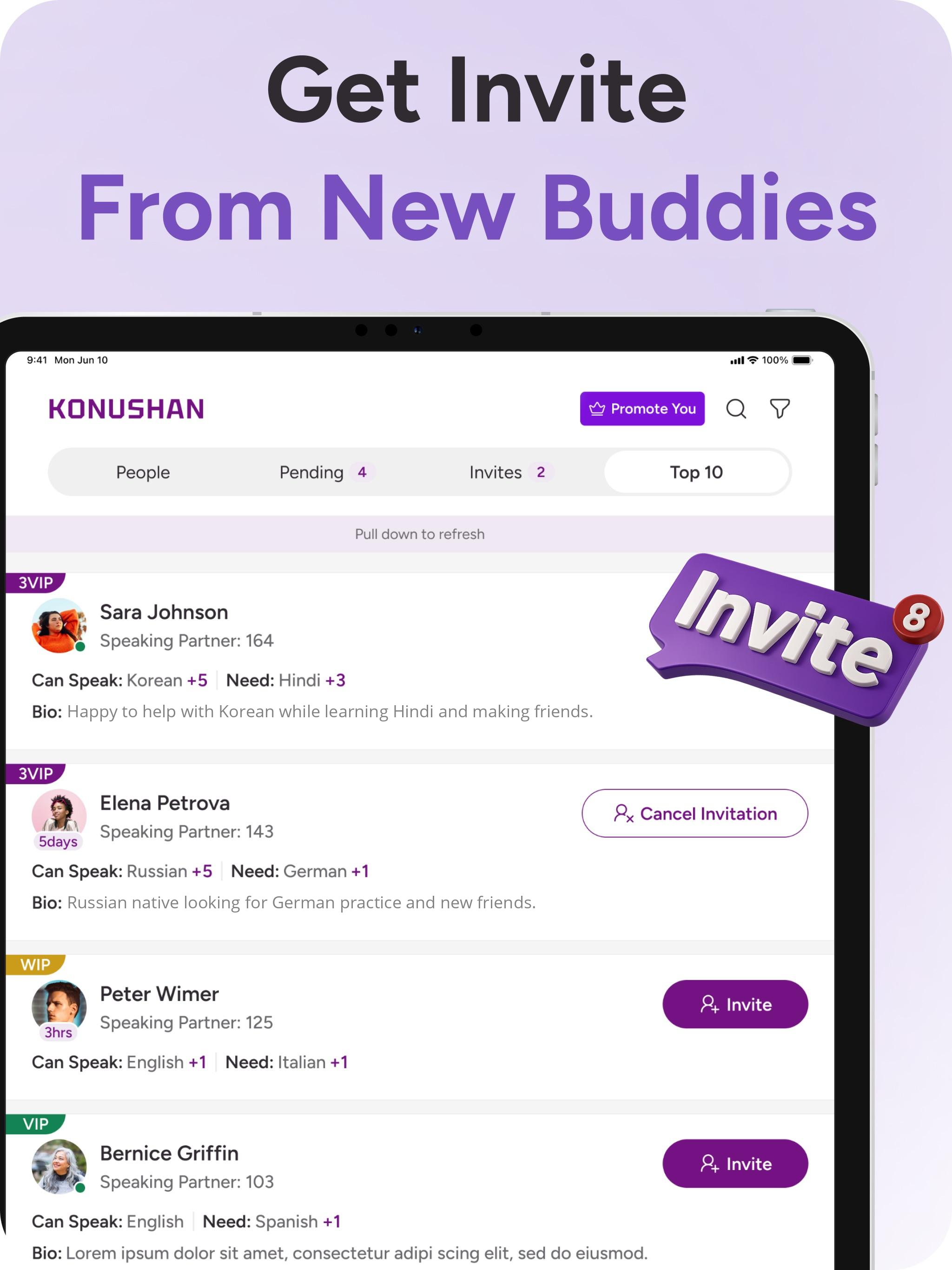 Konushan: Language Exchange screenshot 13