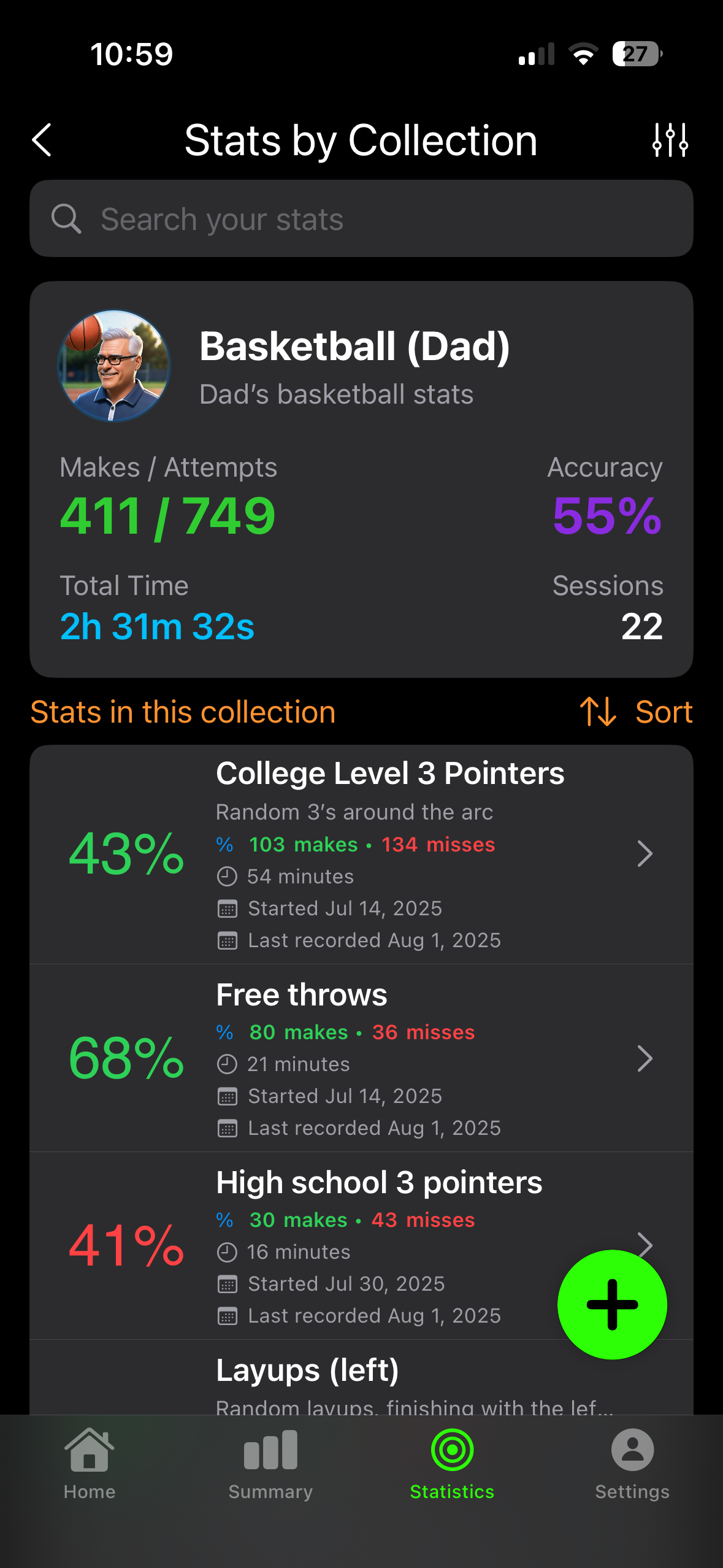 Make Or Miss: Shot Tracker