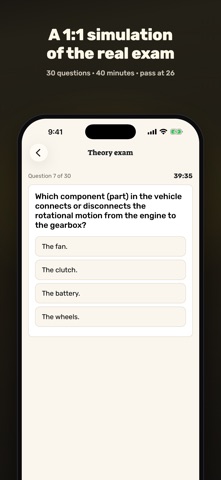 Theory Test Israel 2026 iPhone screenshot