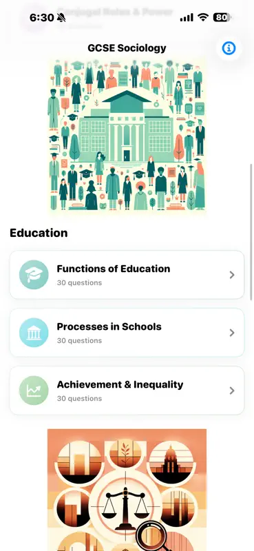 GCSE Sociology Quiz screenshot 3 of 9