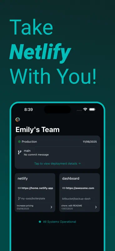 Dashify for Netlify.com screenshot 1 of 9