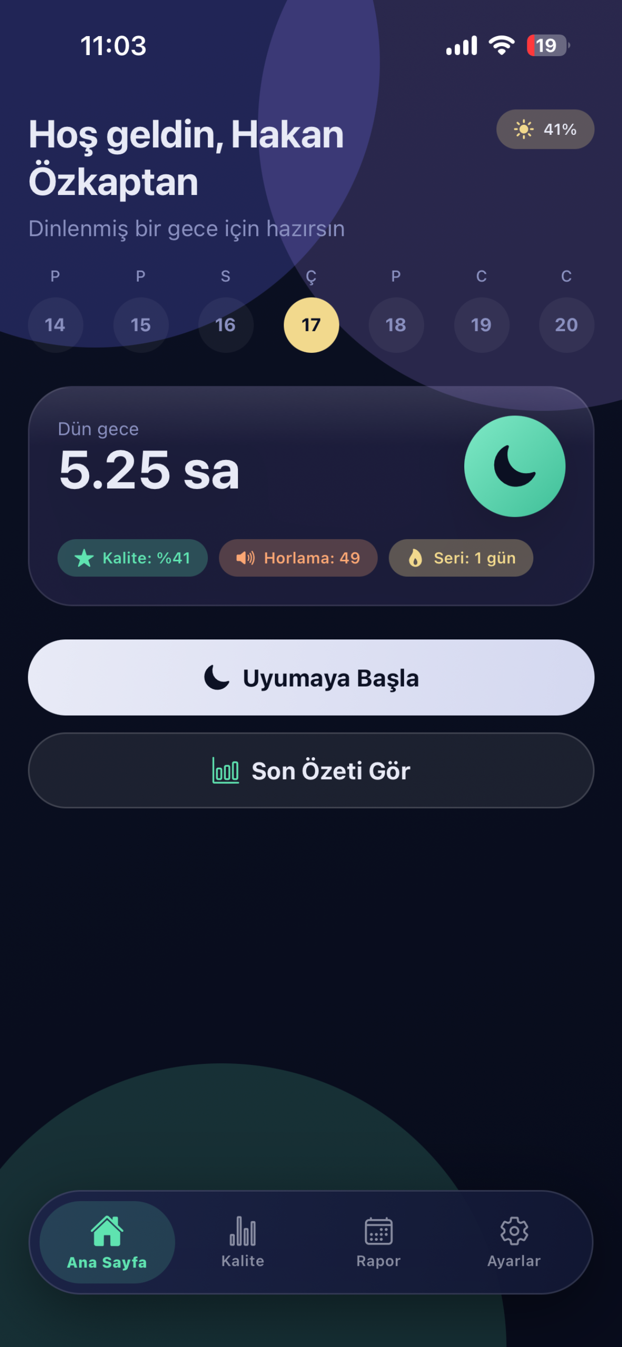 SleepOz: Uyku Takipçisi