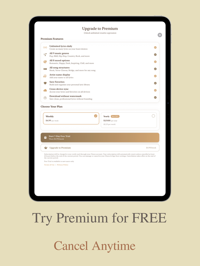 LyricLab AI Lyric Generator