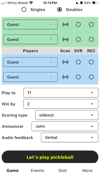 Pickleball Companion Screenshot 1 of 4