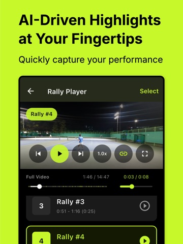 PerfectSwing: Rally Highlights iPad screenshot 1